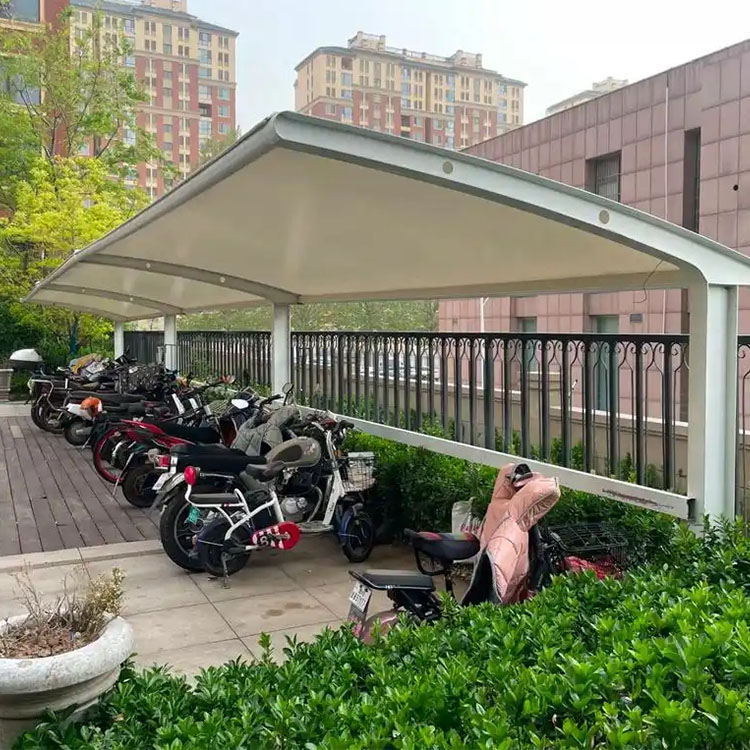 吴桥县膜结构电动车棚